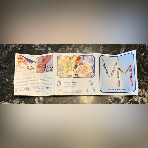 VECCHIA Murano Italian 🇮🇹 Hand Blown Lilac Glass Beaded Necklace - Picture 9 of 12